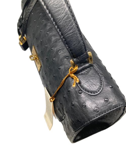 ostrich（オーストリッチ）ostrich (オーストリッチ) オーストリッチハンドバッグ ブラック 未使用品の古着・服飾アイテム