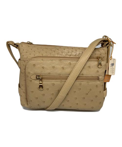 RODANIA（ロダニア）RODANIA (ロダニア) オーストリッチショルダーバッグ ベージュ 未使用品の古着・服飾アイテム