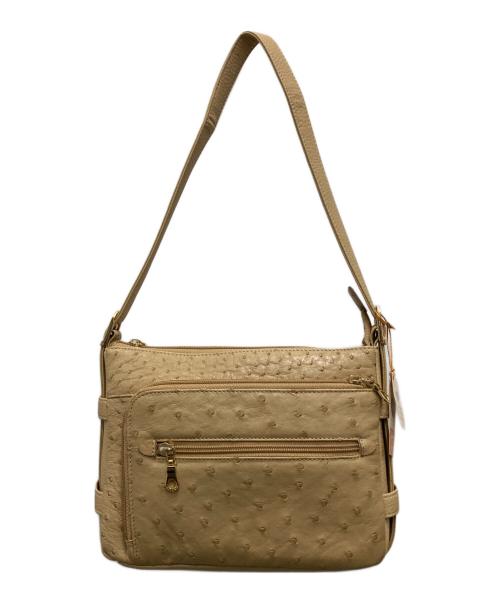 RODANIA（ロダニア）RODANIA (ロダニア) オーストリッチショルダーバッグ ベージュ 未使用品の古着・服飾アイテム