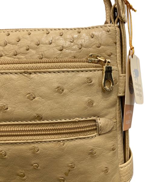 RODANIA（ロダニア）RODANIA (ロダニア) オーストリッチショルダーバッグ ベージュ 未使用品の古着・服飾アイテム