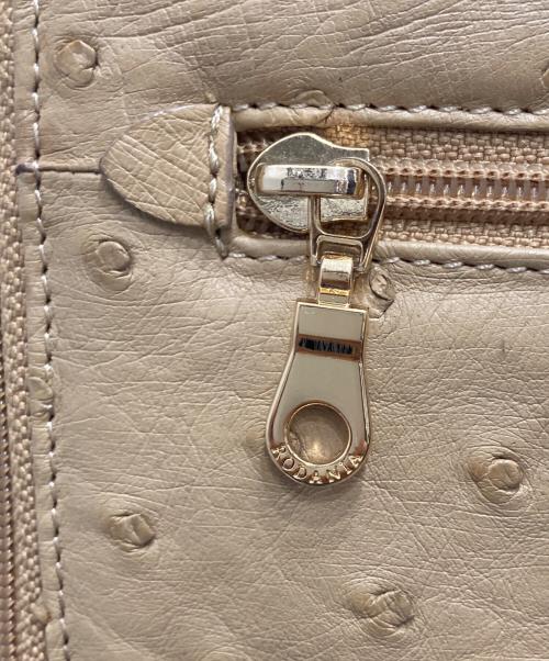 RODANIA（ロダニア）RODANIA (ロダニア) オーストリッチショルダーバッグ ベージュ 未使用品の古着・服飾アイテム