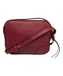 GUCCI（グッチ）の古着「GGキャンバスレザーショルダー」｜レッド