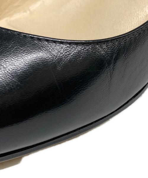 JIMMY CHOO（ジミーチュウ）JIMMY CHOO (ジミーチュウ) ポインテッドトゥパンプス ブラック サイズ:37の古着・服飾アイテム