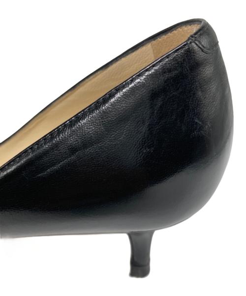 JIMMY CHOO（ジミーチュウ）JIMMY CHOO (ジミーチュウ) ポインテッドトゥパンプス ブラック サイズ:37の古着・服飾アイテム
