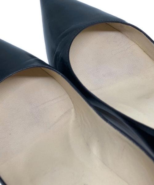 JIMMY CHOO（ジミーチュウ）JIMMY CHOO (ジミーチュウ) ポインテッドトゥパンプス ブラック サイズ:37の古着・服飾アイテム