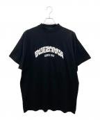 BALENCIAGAバレンシアガ）の古着「ステッチロゴオーバーサイズTシャツ」｜ブラック