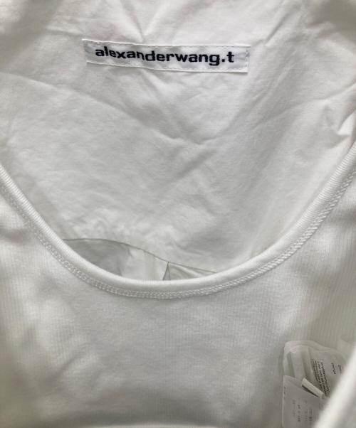 ALEXANDER WANG（アレキサンダー・ワン）ALEXANDER WANG (アレキサンダーワン) レイヤードクロップドシャツ ホワイト サイズ:Freeの古着・服飾アイテム
