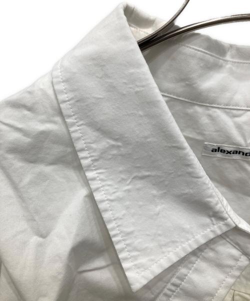 ALEXANDER WANG（アレキサンダー・ワン）ALEXANDER WANG (アレキサンダーワン) レイヤードクロップドシャツ ホワイト サイズ:Freeの古着・服飾アイテム