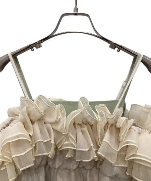 eimy istoire（エイミーイストワール）eimy istoire (エイミーイストワール) ギャザーブラウスセットワンピース グリーン サイズ:XSの古着・服飾アイテム