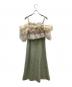 eimy istoire (エイミーイストワール) ギャザーブラウスセットワンピース グリーン サイズ:XS：10000円