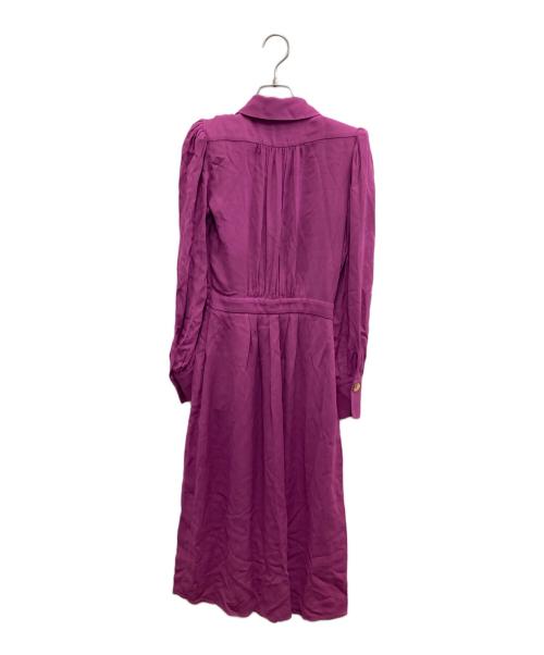 ELISABETTA FRANCHI（エリザベッタフランキ）ELISABETTA FRANCHI (エリザベッタフランキ) シャツワンピース パープル サイズ:38の古着・服飾アイテム