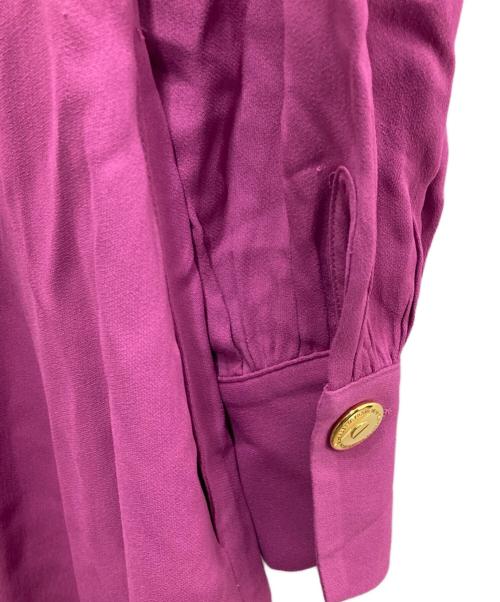ELISABETTA FRANCHI（エリザベッタフランキ）ELISABETTA FRANCHI (エリザベッタフランキ) シャツワンピース パープル サイズ:38の古着・服飾アイテム