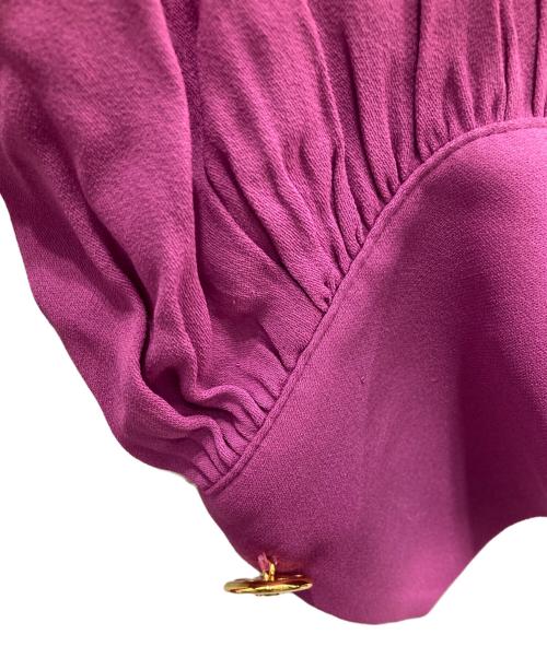 ELISABETTA FRANCHI（エリザベッタフランキ）ELISABETTA FRANCHI (エリザベッタフランキ) シャツワンピース パープル サイズ:38の古着・服飾アイテム