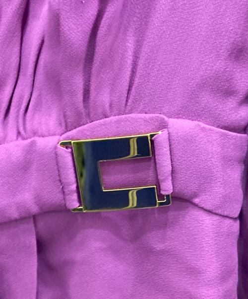 ELISABETTA FRANCHI（エリザベッタフランキ）ELISABETTA FRANCHI (エリザベッタフランキ) シャツワンピース パープル サイズ:38の古着・服飾アイテム