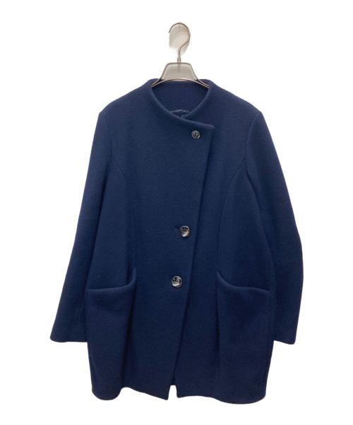 me ISSEY MIYAKE（ミーイッセイ ミヤケ）me ISSEY MIYAKE (ミーイッセイ ミヤケ) ポリトレンチコート ネイビー サイズ:3の古着・服飾アイテム