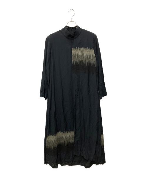 EIKO KONDO（エイココンドウ）eiko kondo (エイココンドウ) デザインブラウスワンピース グレー サイズ:不明（実寸をご確認ください）の古着・服飾アイテム