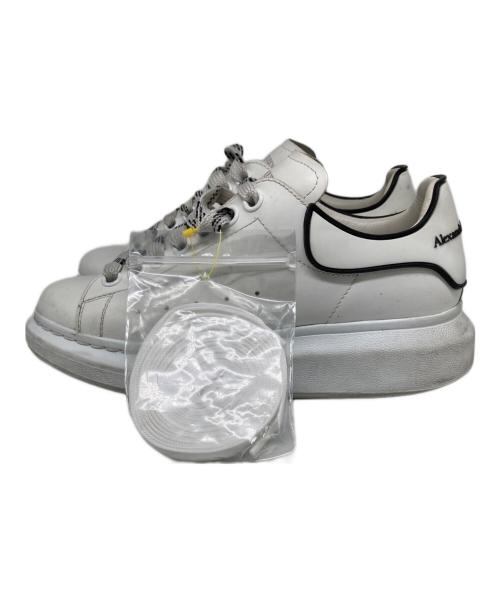 ALEXANDER McQUEEN（アレキサンダーマックイーン）ALEXANDER McQUEEN (アレキサンダーマックイーン) レザースニーカー ホワイト×ブラック サイズ:36Dの古着・服飾アイテム