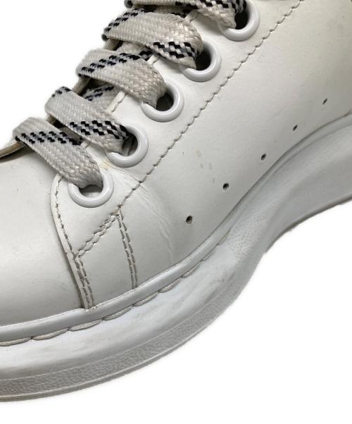 ALEXANDER McQUEEN（アレキサンダーマックイーン）ALEXANDER McQUEEN (アレキサンダーマックイーン) レザースニーカー ホワイト×ブラック サイズ:36Dの古着・服飾アイテム