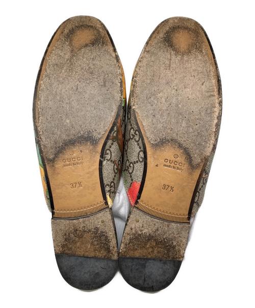 GUCCI（グッチ）GUCCI (グッチ) Horsebit GG Supreme Slipper ベージュ サイズ:37 1/2の古着・服飾アイテム