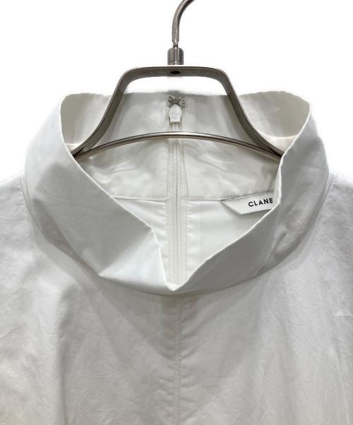 CLANE（クラネ）CLANE (クラネ) UP NECK FLARE ONE PIECE/アップ ネック フレア ワンピース ホワイト サイズ:1の古着・服飾アイテム