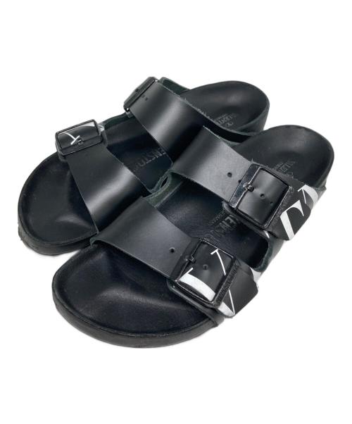 BIRKENSTOCK（ビルケンシュトック）BIRKENSTOCK (ビルケンシュトック) VALENTINO GARAVANI (ヴァレンティノ・ガラヴァーニ) Arizona ブラック サイズ:37の古着・服飾アイテム