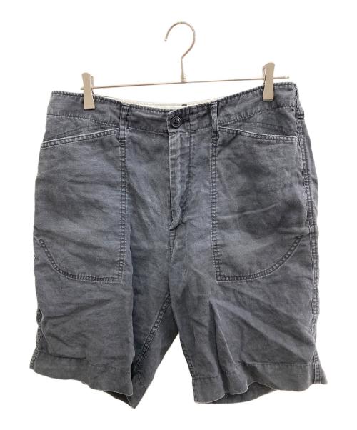 N.HOOLYWOOD（エヌ ハリウッド）N.HOOLYWOOD (エヌ ハリウッド) リネンショートパンツ ブラック サイズ:Lの古着・服飾アイテム