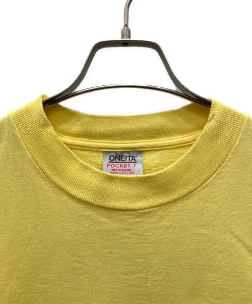 ONEITA（オニータ）ONEITA (オニータ) 90'sポケットTシャツ イエロー サイズ:Mの古着・服飾アイテム