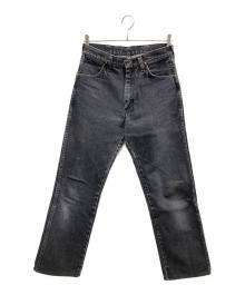 Wrangler（ラングラー）の古着「90’S 先染めブラックデニムパンツ」｜ブラック