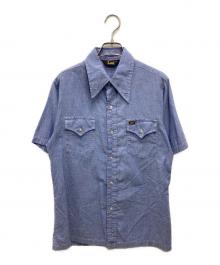 LEE（リー）の古着「70’sウエスタンシャツ」｜ブルー