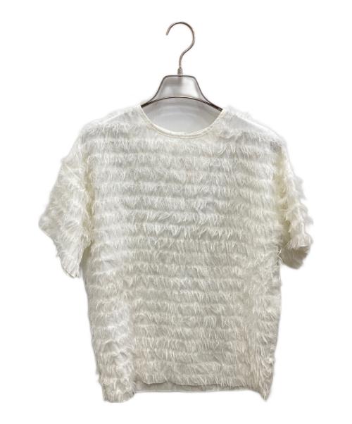 Gypsohila（ジプソフィア）Gypsohila (ジプソフィア) Feather Tee ホワイト サイズ:freeの古着・服飾アイテム