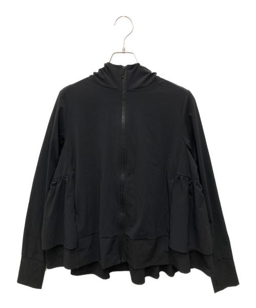 YORI（ヨリ）yori (ヨリ) COOL撥水パーカー ブラック サイズ:Fの古着・服飾アイテム