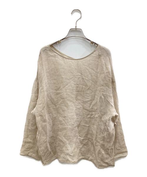 Spick and Span（スピックアンドスパン）Spick and Span (スピックアンドスパン) メッシュリネンルーズプルオーバー ベージュ サイズ:サイズ無しの古着・服飾アイテム