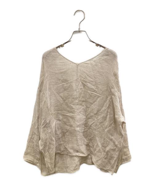 Spick and Span（スピックアンドスパン）Spick and Span (スピックアンドスパン) メッシュリネンルーズプルオーバー ベージュ サイズ:サイズ無しの古着・服飾アイテム