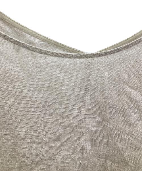 Spick and Span（スピックアンドスパン）Spick and Span (スピックアンドスパン) メッシュリネンルーズプルオーバー ベージュ サイズ:サイズ無しの古着・服飾アイテム