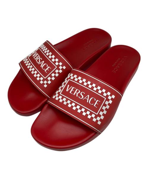 VERSACE（ヴェルサーチェ）VERSACE (ヴェルサーチェ) サンダル レッド サイズ:43の古着・服飾アイテム