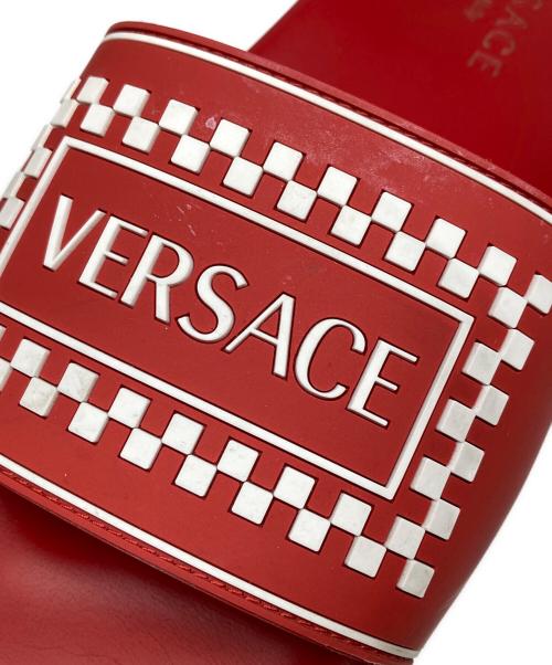 VERSACE（ヴェルサーチェ）VERSACE (ヴェルサーチェ) サンダル レッド サイズ:43の古着・服飾アイテム