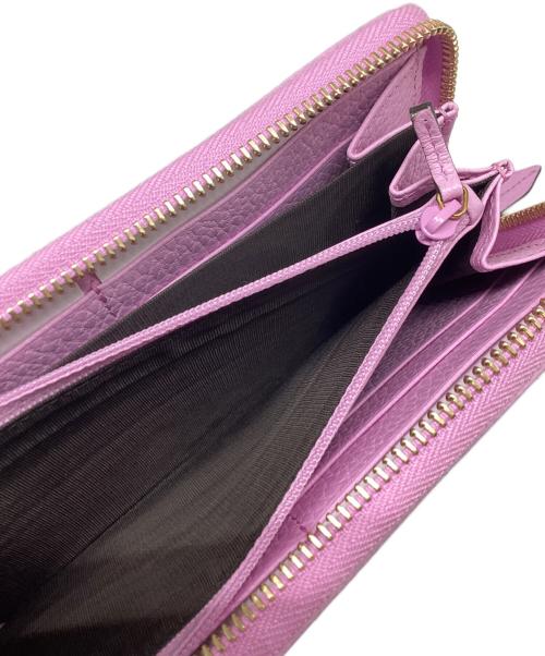 GUCCI（グッチ）GUCCI (グッチ) GGマーモントラウンドジップウォレット ピンク 未使用品の古着・服飾アイテム