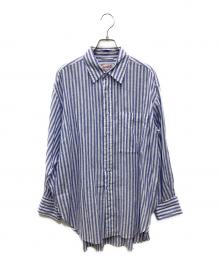 Spick and Span（スピックアンドスパン）の古着「コットンリネンルーズシャツ」｜ブルー