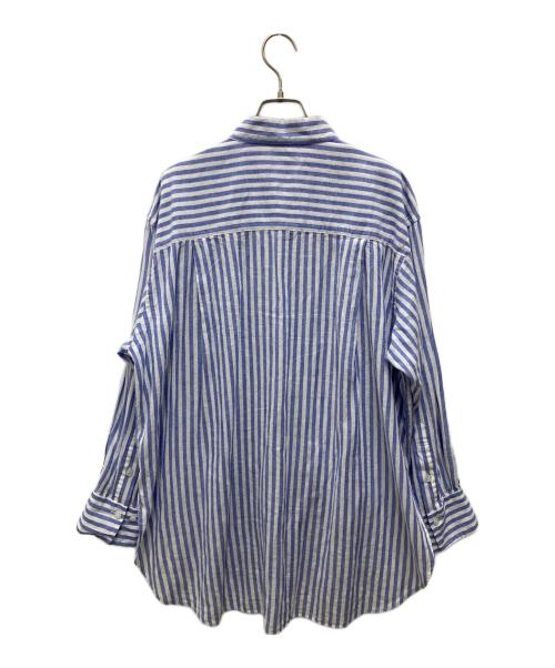 Spick and Span（スピックアンドスパン）Spick and Span (スピックアンドスパン) コットンリネンルーズシャツ ブルー サイズ:表記無し(実寸ご確認ください）の古着・服飾アイテム