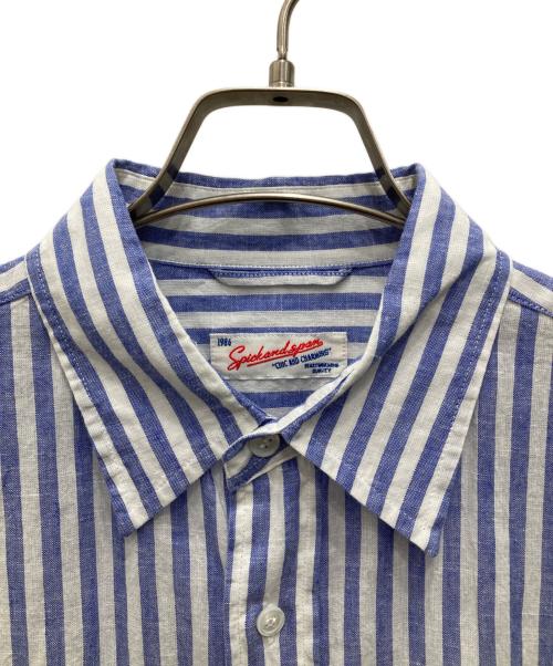 Spick and Span（スピックアンドスパン）Spick and Span (スピックアンドスパン) コットンリネンルーズシャツ ブルー サイズ:表記無し(実寸ご確認ください）の古着・服飾アイテム