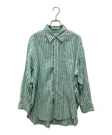 Spick and Span（スピック＆スパン）の古着「コットンリネンルーズシャツ」｜グリーン