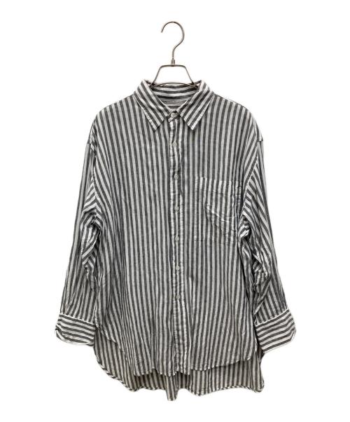 Spick and Span（スピック＆スパン）Spick and Span (スピックアンドスパン) コットンリネンルーズシャツ グレー サイズ:表記無し(実寸ご確認ください）の古着・服飾アイテム