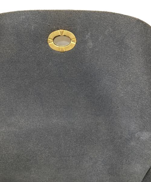 Mimi（ミミ）Mimi (ミミ) レザーショルダーバッグ ネイビーの古着・服飾アイテム