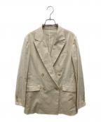 23区ニジュウサンク）の古着「コットンリネンダブルジャケット」｜ベージュ