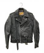 Schottショット）の古着「613ダブルライダースジャケット」｜ブラック