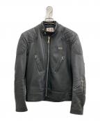 Lewis Leathersルイスレザース）の古着「スーパーファントム シープスキンレザーライダースジャケット」｜ブラック