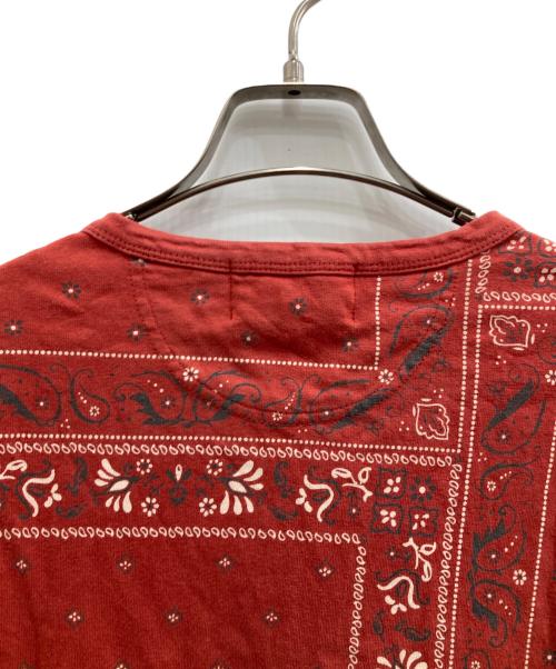 RRL（ダブルアールエル）RRL (ダブルアールエル) ヘンリーネックカットソー レッド サイズ:Mの古着・服飾アイテム