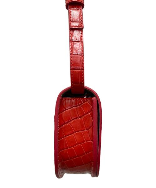 CHRISTIAN VILLA（クリスチャンヴィラ）CHRISTIAN VILLA (クリスチャンヴィラ) クロコショルダーバッグ レッドの古着・服飾アイテム