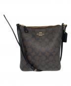 COACHコーチ）の古着「シグネチャー ショルダーバック」｜ブラウン