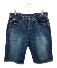STUDIO D'ARTISAN（ステュディオダルチザン）の古着「デニムハーフパンツ」｜ブルー